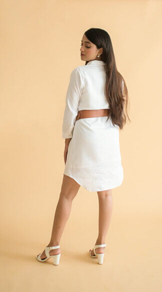 Pearl White Shirt Tunic