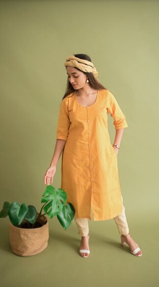 Yellow - Gold Mystic Kurta